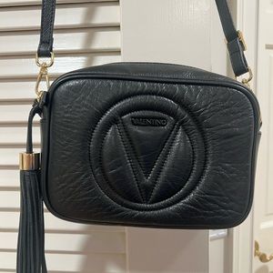 Valentino Crossbody, black leather handbag